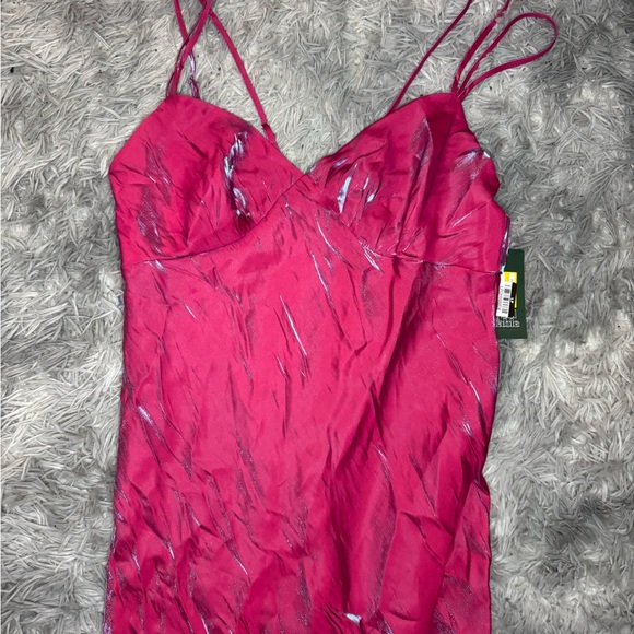 Wild Fable Iridescent Sleeveless Maxi Gown - Pink Size Extra Large NWT - Picture 2 of 5